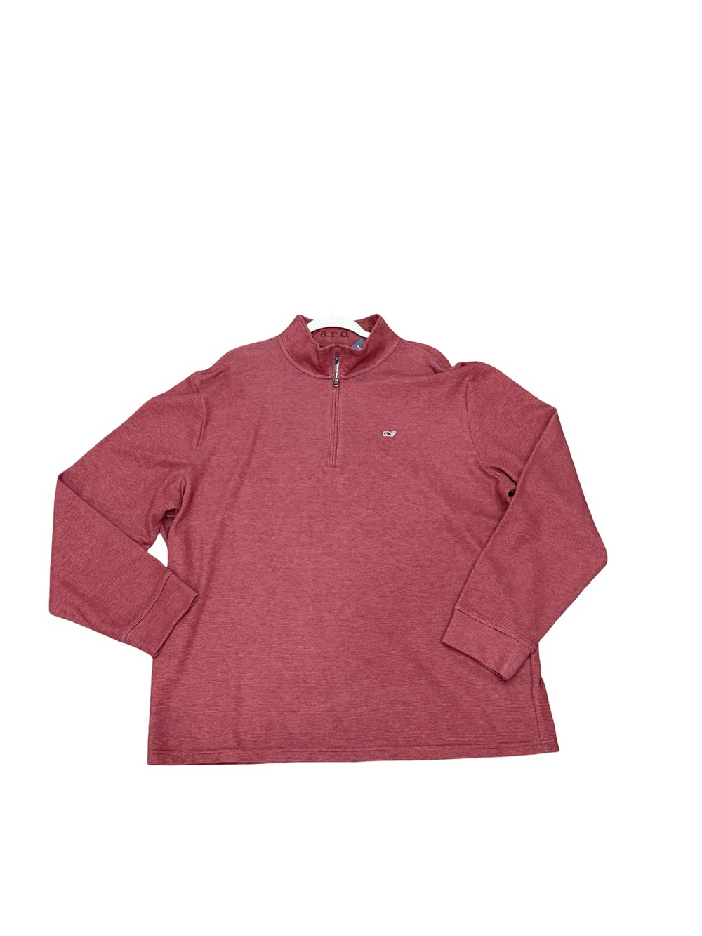 🌟 NWT Vineyard Vines Men's Saltwater Quarter-Zip Pullover Crimson XXL - Picture 4 of 14